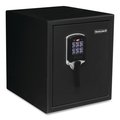 Honeywell Digital Security Steel Fire and Waterproof Safe w/Keypad/Key Lock, 14.6x20.2x17.7, 0.9 cu ft, Black 2605